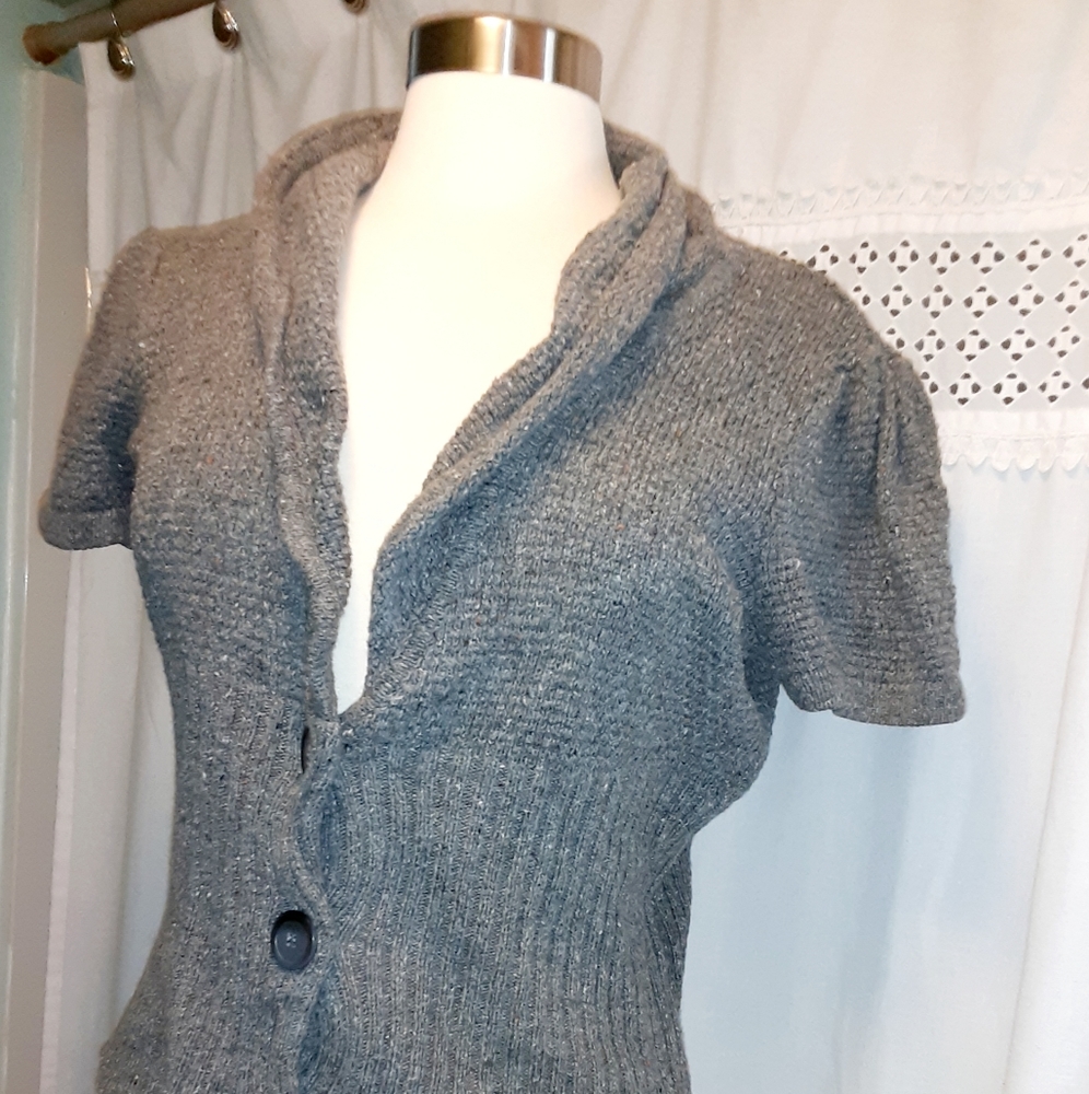 Preswick & Moore Button Front Cardigan Sweater Sh